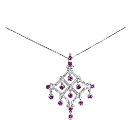 louis vuitton high jewelry pink sapphire diamond necklace|Louis Vuitton jewelry.